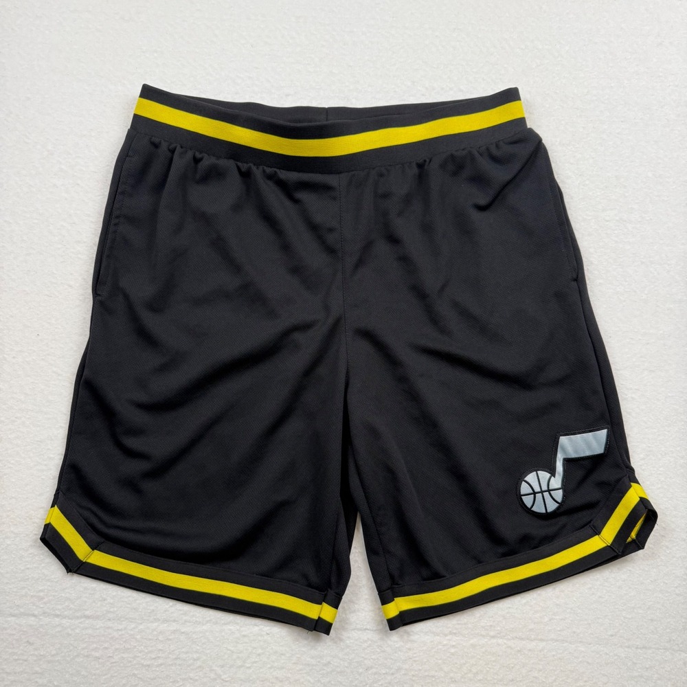NBA Utah Jazz Black Mesh Basketball Streetwear Athletic Ultra Game Shorts XL